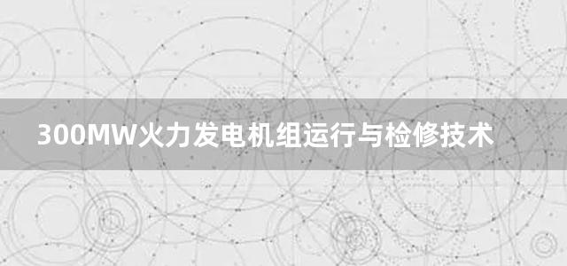 300MW火力发电机组运行与检修技术培训教材 仪控